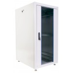 Шкаф коммутационный ЦМО (ШТК-Э-24.6.6-13АА) напольный 24U 600x600мм пер.дв.стекл металл 2 бок.пан. направл.под закл.гайки 540кг серый 515мм 51кг 180град. 1187мм IP20 сталь
