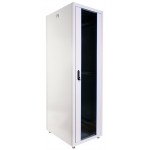 Шкаф серверный ЦМО (ШТК-Э-42.8.10-13АА) напольный 42U 800x1000мм пер.дв.стекл металл 2 бок.пан. направл.под закл.гайки 710кг серый 915мм 114кг 180град. 1987мм IP20 сталь