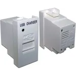 Модуль Lanmaster LAN-EZ45X22-1XUSB-WH (упак.:1шт) 1м белый
