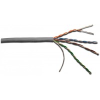 Кабель информационный Lanmaster LAN-5EUTP-LSZH-GY кат.5E U/UTP 4 пары 24AWG LSZH внутренний 305м серый