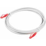Патч-корд Hyperline PC-LPM-UTP-RJ45-RJ45-C5E-3M-LSZH-GY PC-LPM-UTP-RJ45-RJ45-C5E-3M UTP RJ-45 вил.-вилка RJ-45 кат.5E 3м серый LSZH (уп.:1шт) 24AWG