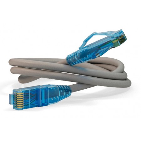 Патч-корд Hyperline PC-LPM-UTP-RJ45-RJ45-C6-0.5M-LSZH-GY PC-LPM-UTP-RJ45-RJ45-C6-0.5M UTP RJ-45 вил.-вилка RJ-45 кат.6 0.5м серый LSZH (уп.:1шт) 24AWG