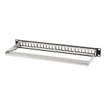 Патч-панель наборная Hyperline PPBL3-19-24-SH-RM 19" 1U 24xRJ45 UTP