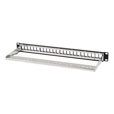 Патч-панель наборная Hyperline PPBL3-19-24-SH-RM 19" 1U 24xRJ45 UTP