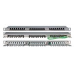 Патч-панель Hyperline PPHD-19-24-8P8C-C5E-SH-110D 19" 0.5U 24xRJ45 кат.5E FTP