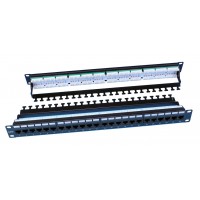 Патч-панель Hyperline PP3-19-24-8P8C-C6-110D 19" 1U 24xRJ45 кат.6 UTP