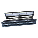 Патч-панель Hyperline PP3-19-48-8P8C-C6-110D 19" 2U 48xRJ45 кат.6 UTP
