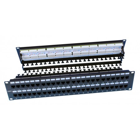 Патч-панель Hyperline PP3-19-48-8P8C-C6-110D 19" 2U 48xRJ45 кат.6 UTP