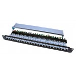 Патч-панель Hyperline PP3-19-24-8P8C-C6-SH-110D 19" 1U 24xRJ45 кат.6 FTP