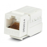 Модуль Hyperline KJNE-8P8C-C5E-90-WH информ. KeystoneRJ45 кат.5E UTP бел. (упак.:1шт)