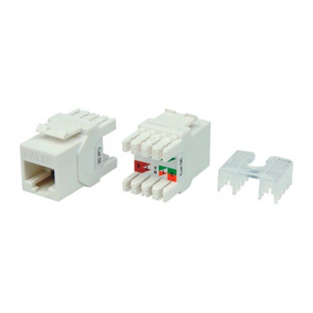 Модуль Hyperline KJ8-8P8C-C5E-180-WH информ. KeystoneRJ45 кат.5E UTP бел. (упак.:1шт)