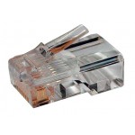 Коннектор Hyperline (PLUG-8P8C-U-C5-100) UTP кат.5e RJ45 прозрачный (упак.:100шт)