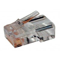 Коннектор Hyperline (PLUG-8P8C-U-C5-100) UTP кат.5e RJ45 прозрачный (упак.:100шт)