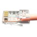 Коннектор Hyperline (PLEZ-8P8C-U-C6-100) UTP кат.6 RJ45 прозрачный (упак.:100шт)