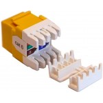 Модуль Lanmaster LAN-OK45U6/180P-YL информ. KeystoneRJ45 кат.6 UTP желт. Модуль Lanmaster LAN-OK45U6/180P-YL информ. KeystoneRJ45 кат.6 UTP желт.