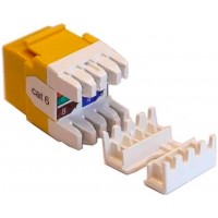 Модуль Lanmaster LAN-OK45U6/180P-YL информ. KeystoneRJ45 кат.6 UTP желт. Модуль Lanmaster LAN-OK45U6/180P-YL информ. KeystoneRJ45 кат.6 UTP желт.