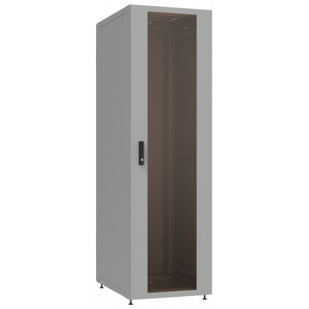 Шкаф коммутационный NT Practic.3 18-66.GF12.SD2.BF11 G (435064) напольный 18U 600x600мм пер.дв.стекл задн.дв.двуст. 2 бок.пан. направл.под закл.гайки 1300кг серый 710мм 55кг IP20 сталь