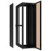 Шкаф коммутационный NT Practic.3 24-66.GF12.SD2.BF11 B (435076) напольный 24U 600x600мм пер.дв.стекл задн.дв.двуст. 2 бок.пан. направл.под закл.гайки 1300кг черный 510мм 56кг IP20 сталь