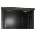 Шкаф коммутационный Hyperline (TTBR-2266-AS-RAL9004) напольный 22U 600x600мм пер.дв.стекл задн.дв.спл.стал.лист 2 бок.пан. 800кг черный 510мм 1166мм IP20 сталь