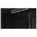Шкаф коммутационный Hyperline (TTBR-2266-AS-RAL9004) напольный 22U 600x600мм пер.дв.стекл задн.дв.спл.стал.лист 2 бок.пан. 800кг черный 510мм 1166мм IP20 сталь