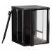 Шкаф коммутационный Hyperline (TWB-2266-GP-RAL9004) настенный 22U 600x600мм пер.дв.стекл 2 бок.пан. 60кг черный 1086мм IP20 сталь