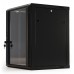 Шкаф коммутационный Hyperline (TWB-2266-GP-RAL9004) настенный 22U 600x600мм пер.дв.стекл 2 бок.пан. 60кг черный 1086мм IP20 сталь