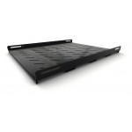 Полка стационарная Hyperline TSH3H-650-RAL9004 1U нагр.:100кг. 19" 650мм черный (упак.:1шт)