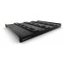 Полка стационарная Hyperline TSH3H-650-RAL9004 1U нагр.:100кг. 19" 650мм черный (упак.:1шт)