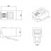 Коннектор Hyperline PLUG-4P4C-P-C2-100 (упак.:100шт) 100м прозрачный