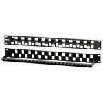 Патч-панель наборная Hyperline PPBL3-19-24S-RM 19" 1U 24xRJ45