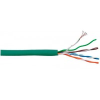 Кабель информационный Lanmaster LAN-5EUTP-PT-LSZH-GN кат.5E U/UTP 4 пары 24AWG LSZH внутренний 305м зеленый