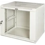 Шкаф коммутационный Lanmaster PRO (TWT-CBWPG-15U-6X4-GY) настенный 15U 600x450мм пер.дв.стекл 60кг серый IP20