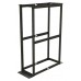 Стойка двухрамная Hyperline ORK2A-3281-RAL9005 32U 550ммX1250мм 1000кг черный