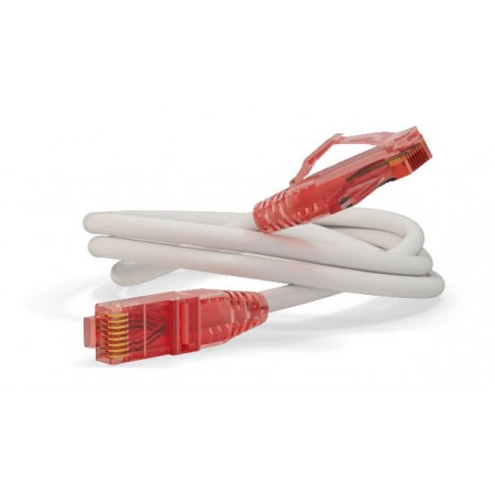 Патч-корд Hyperline PC-LPM-UTP-RJ45-RJ45-C5e-2M-LSZH-WH PC-LPM-UTP-RJ45-RJ45-C5E-2M UTP RJ-45 вил.-вилка RJ-45 кат.5E 2м белый LSZH (уп.:1шт) 24AWG