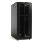 Шкаф серверный Hyperline (TTB-4781-DD-RAL9004) напольный 47U 800x1000мм пер.дв.перфор. задн.дв.перфор. 2 бок.пан. направл.под закл.гайки 800кг черный 910мм 142.42кг 2277мм IP20 сталь