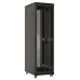 Шкаф серверный Hyperline (TTB-4781-DD-RAL9004) напольный 47U 800x1000мм пер.дв.перфор. задн.дв.перфор. 2 бок.пан. направл.под закл.гайки 800кг черный 910мм 142.42кг 2277мм IP20 сталь
