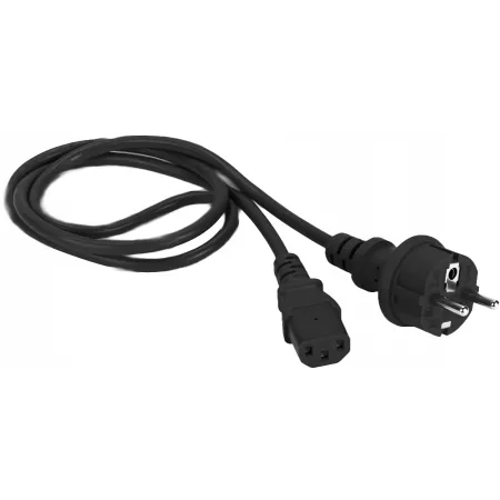 Шнур питания Lanmaster LAN-PP13/SH-0.5-BK C13-Schuko проводник.:3x0.75мм2 0.5м 220В 10А (упак.:1шт) черный