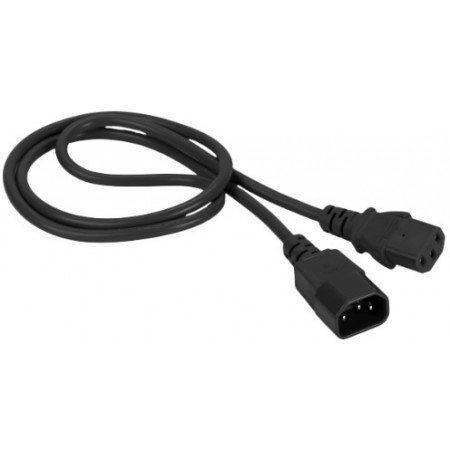 Шнур питания Lanmaster LAN-PP13/14-5.0-BK C13-С14 проводник.:3x0.75мм2 5м 220В 10А (упак.:1шт) черный