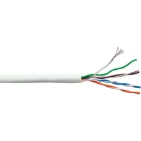 Кабель информационный Lanmaster LAN-5EUTP-PT-LSZH-WH кат.5E UTP 4 пары 24AWG LSZH внутренний 305м белый