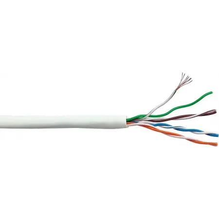 Кабель информационный Lanmaster LAN-5EUTP-PT-LSZH-WH кат.5E UTP 4 пары 24AWG LSZH внутренний 305м белый