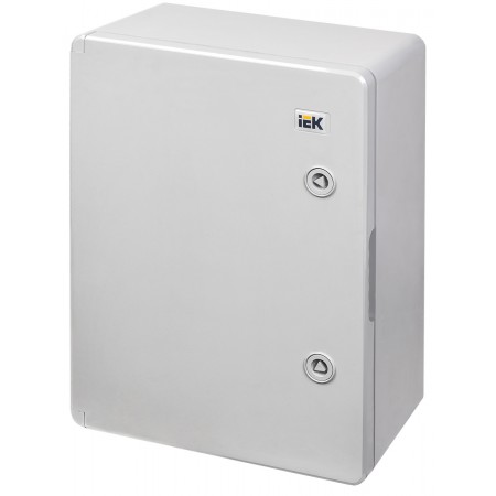 Щит распределительный IEK MKP93-N-403017-65 ЩМПп для установки силового оборудования навесной 300мм 170мм 400мм 230B 100A пластик IP65 серый антивандальный (упак.:1шт)