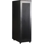 Шкаф коммутационный Lanmaster Business (TWT-CBB-18U-6X10-P1) напольный 18U 600x1000мм пер.дв.перфор. задн.дв.перфор.2-хст. 2 бок.пан. 800кг черный 926мм IP20