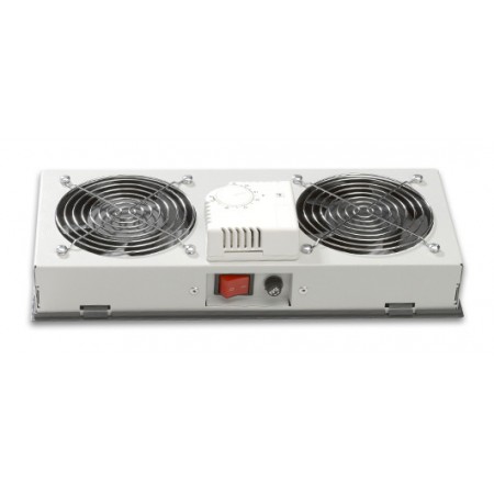 Модуль вентиляторный Lande (LN-FAN-THM-1FWM-LG) 1 вент. с термостатом серый (упак.:1шт)