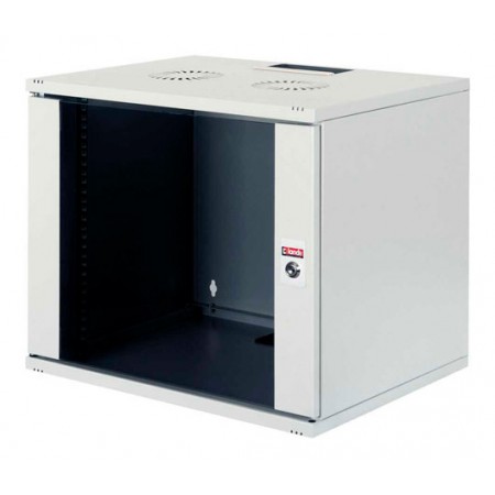 Шкаф коммутационный Lande NetBox Soho (LN-SH09U5450-LG-F0-1) настенный 9U 540x500мм пер.дв.стекл задн.дв.стал.лист несъемн.бок.пан. направл.под закл.гайки 80кг серый 310мм 11.7кг 460мм IP20 сталь
