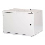 Шкаф коммутационный Lande NetBox Soho (LN-SH09U5450-LG-F0-2) настенный 9U 540x500мм пер.дв.металл задн.дв.стал.лист несъемн.бок.пан. направл.под закл.гайки 80кг серый 11.7кг 460мм IP20 сталь