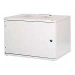 Шкаф коммутационный Lande NetBox Soho (LN-SH09U5460-LG-F0-2) настенный 9U 540x600мм пер.дв.металл задн.дв.стал.лист несъемн.бок.пан. направл.под закл.гайки 80кг серый 12.7кг 460мм IP20 сталь