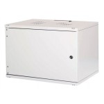 Шкаф коммутационный Lande NetBox Soho (LN-SH12U5440-LG-F0-2) настенный 12U 540x400мм пер.дв.металл задн.дв.стал.лист несъемн.бок.пан. направл.под закл.гайки 80кг серый 310мм 13.2кг 595мм IP20 сталь