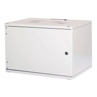 Шкаф коммутационный Lande NetBox Soho (LN-SH12U5440-LG-F0-2) настенный 12U 540x400мм пер.дв.металл задн.дв.стал.лист несъемн.бок.пан. направл.под закл.гайки 80кг серый 310мм 13.2кг 595мм IP20 сталь