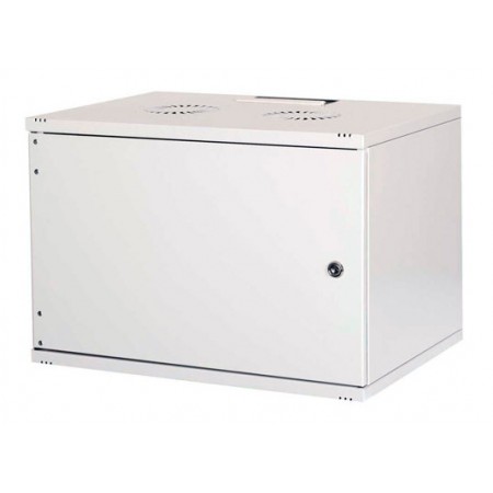 Шкаф коммутационный Lande NetBox Soho (LN-SH12U5460-LG-F0-2) настенный 12U 540x600мм пер.дв.металл задн.дв.стал.лист несъемн.бок.пан. направл.под закл.гайки 80кг серый 15.2кг 595мм IP20 сталь