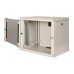 Шкаф коммутационный Lande Proline (LN-PR16U6045-LG-111) настенный 16U 600x450мм пер.дв.стекл задн.дв.стал.лист направл.под закл.гайки 100кг серый 29кг 210град. 818мм IP20 сталь